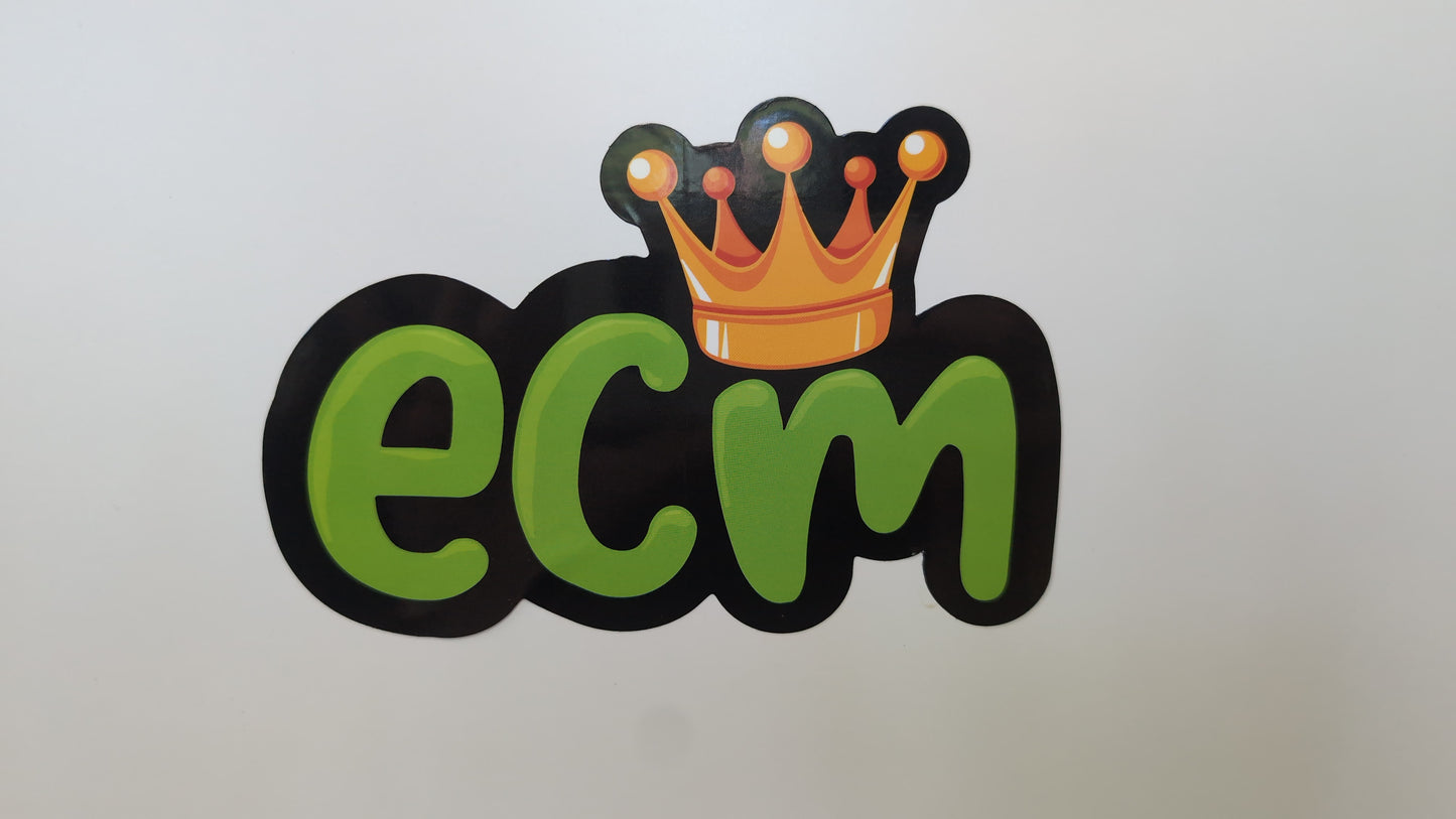 ECM bubble sticker