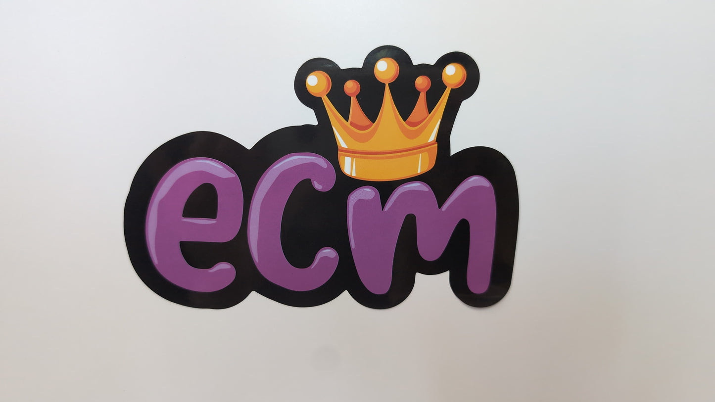 ECM bubble sticker
