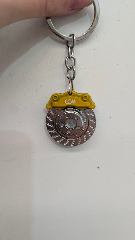 Yellow Caliper Keyring